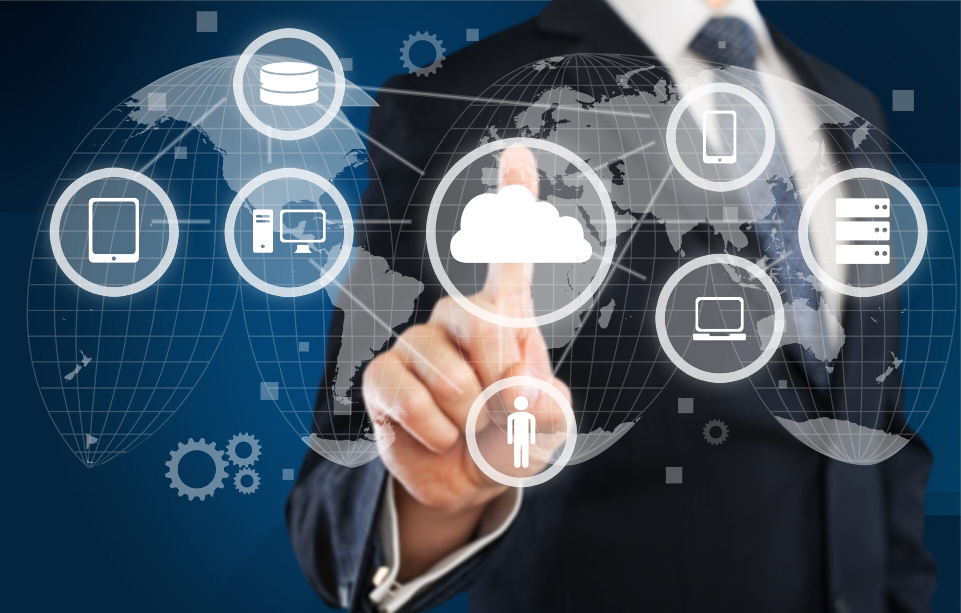 Business team collaborating on IT infrastructure – MOOIT Solutions managed services